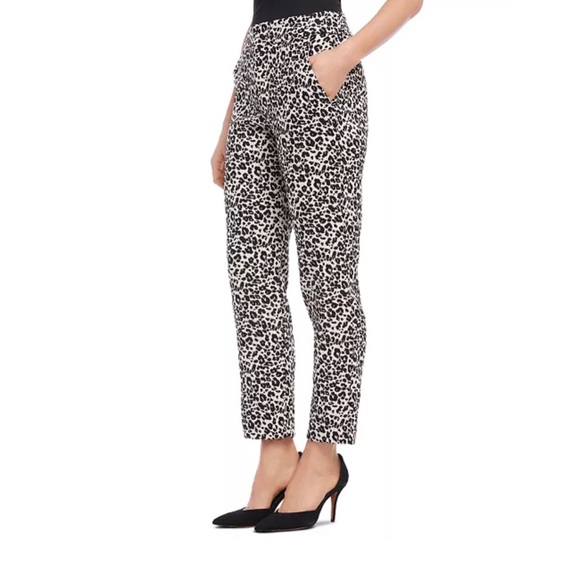 NWT Karen Kane
Leopard-Print Jacquard Pants Sz 10 - Picture 1 of 12